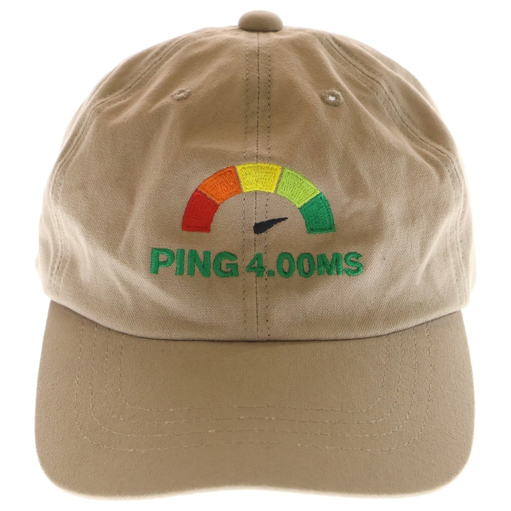 VAULTROOM(ボルトルーム) PING 4.00MS ロゴデザイン ベースボールキャップ 帽子 キャップ ベージュ