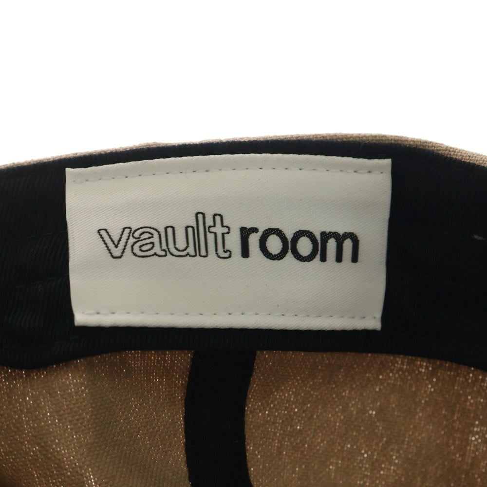 VAULTROOM(ボルトルーム) PING 4.00MS ロゴデザイン ベースボールキャップ 帽子 キャップ ベージュ