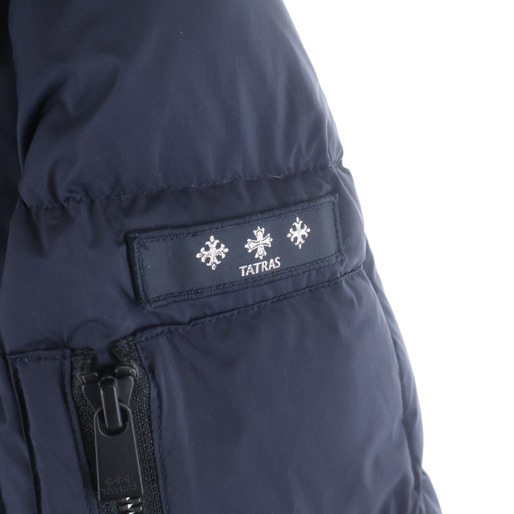 TATRAS(タトラス) KRAZ Down Jacket クラッズダウンジャケット SHIPS別注 マットナイロンジップアップフーデットダウンジャケット MJXA0381013708 ネイビー