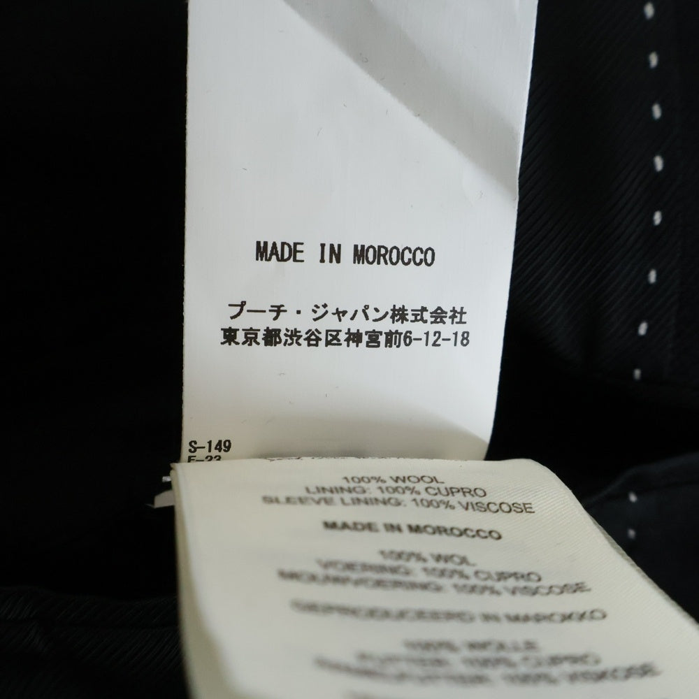 DRIES VAN NOTEN(ドリスヴァンノッテン) Herringbone Tailored Jacket ヘリンボーンテーラードジャケット 2Bシングルベントテーラードジャケット 020404-2246 ブラック