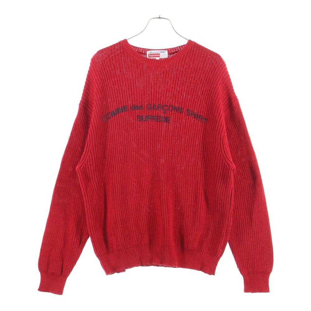 SUPREME(シュプリーム) 18AW ×Comme des Garcons SHIRT Sweater コム デ ギャルソンシャツ ニット セーター レッド
