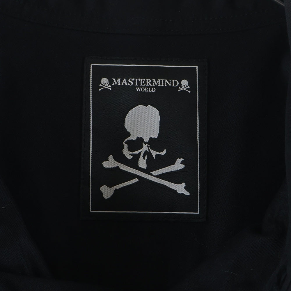 mastermind JAPAN(マスターマインドジャパン) レイヤード オーバーシャツ マルチポケット ブラック MW23S11-SH003