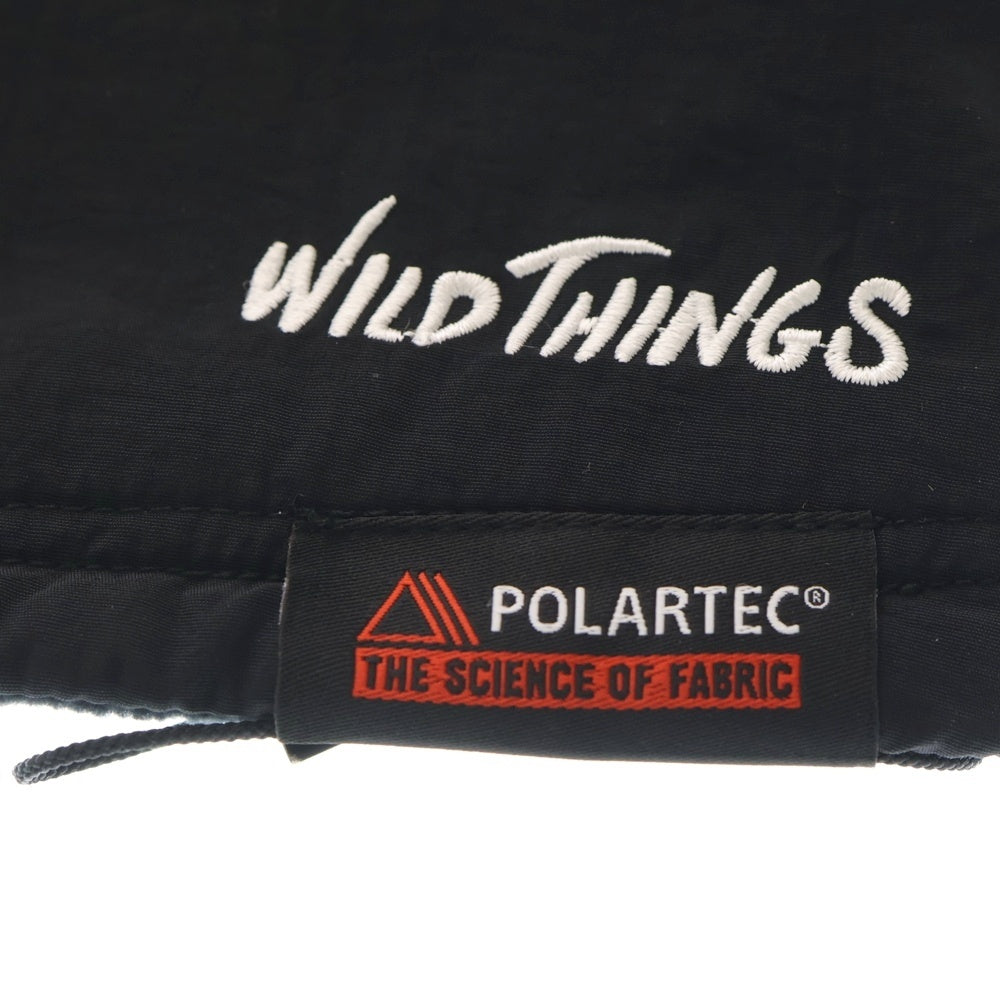 mastermind JAPAN(マスターマインドジャパン) ロゴ刺繍 リバーシブル ネックウォーマー ブラック WT22490KY-MM