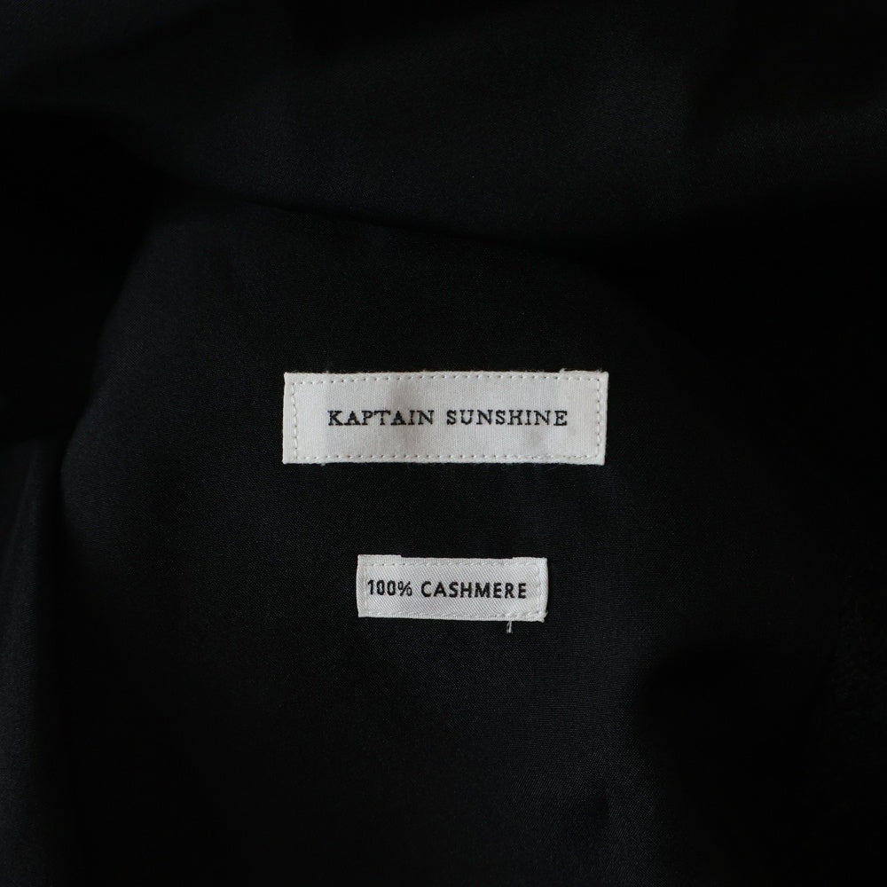 KAPTAIN SUNSHINE(キャプテンサンシャイン) Baby Cashmere Shirt Jacket KS25FJK09 ベビーカシミヤ シャツジャケット アウター ブラック