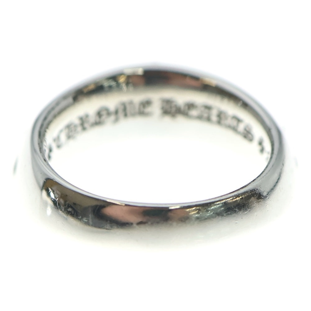 CHROME HEARTS(クロムハーツ) HALF CLSC FLRL CRS ハーフ クラッシック フローラル クロス リング 指輪 シルバー ※ギャラ付き