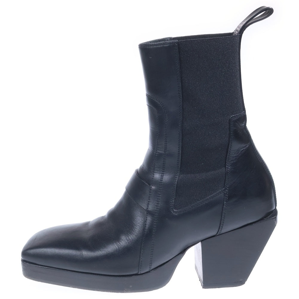 Rick Owens(リックオウエンス) 23AW LUXOR HEELED SLIVER ヒールドスリバー スクエアトゥチェルシーブーツ ブラック RU02C7820 LGE