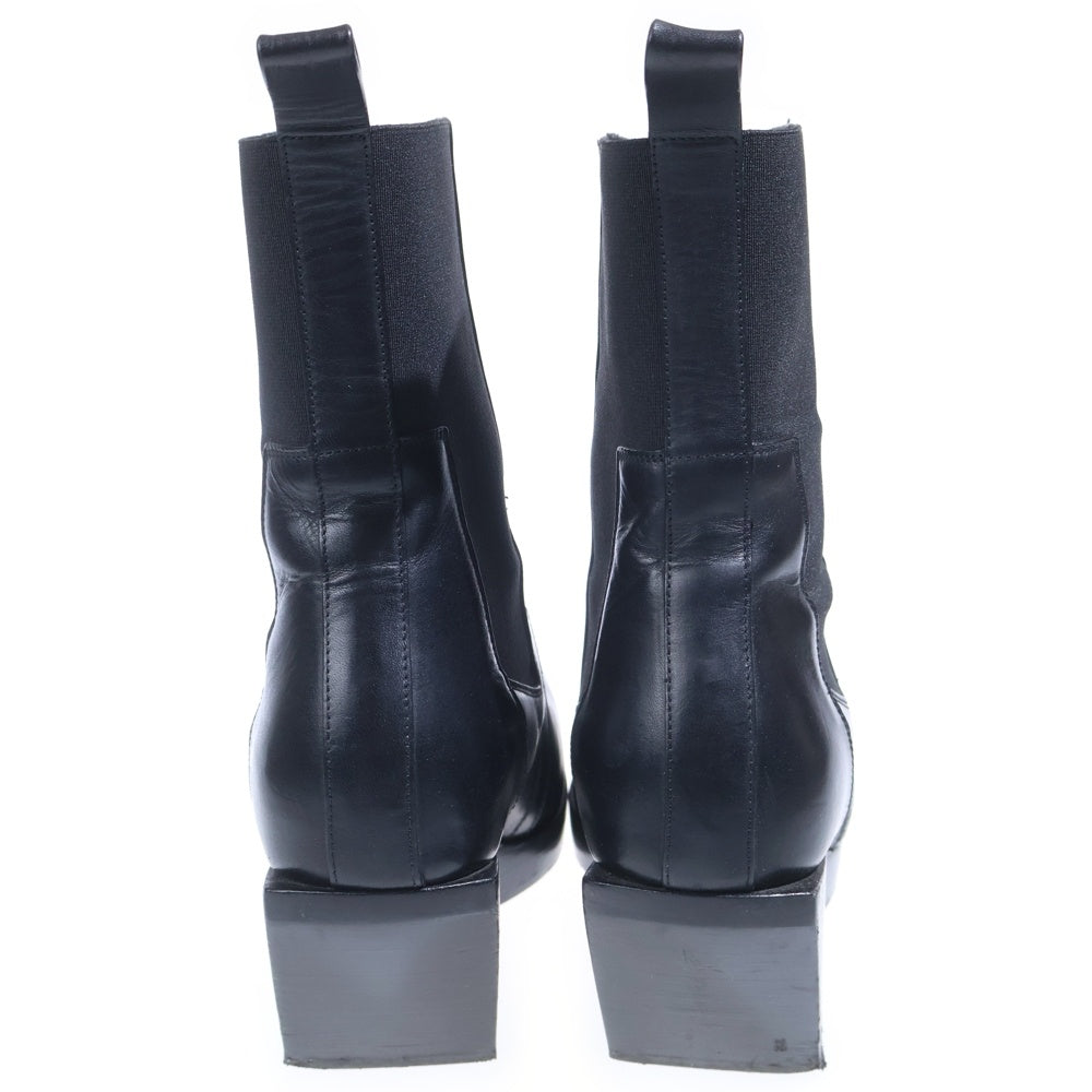 Rick Owens(リックオウエンス) 23AW LUXOR HEELED SLIVER ヒールドスリバー スクエアトゥチェルシーブーツ ブラック RU02C7820 LGE