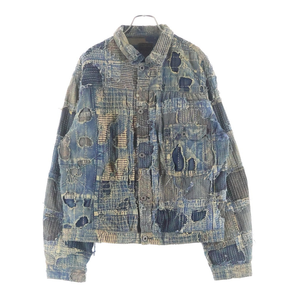 KAPITAL(キャピタル) BORO SPRING 1ST JACKET ボロスプリングファーストデニムジャケット インディゴ EK-1549LJ
