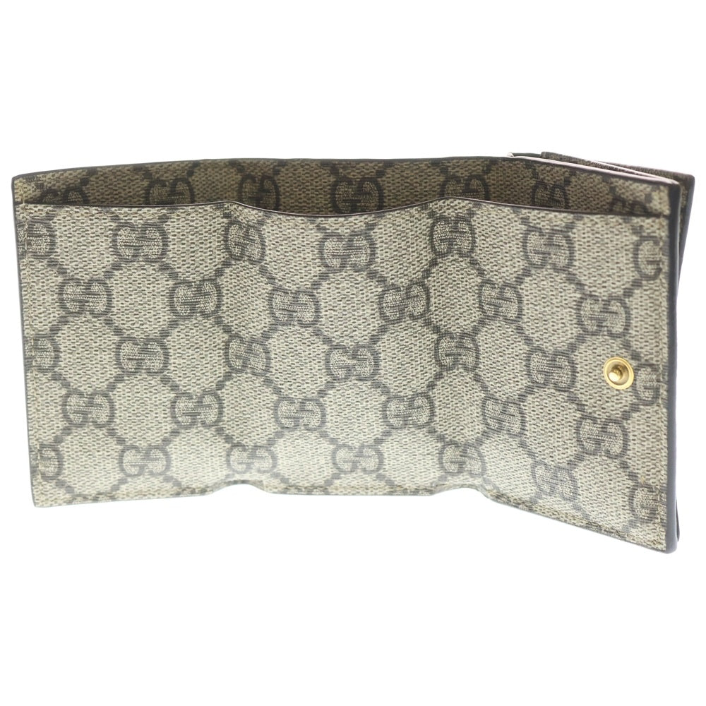 GUCCI(グッチ) ×BALENCIAGA バレンシアガ ザハッカー GGスプリーム三つ折り財布 ベージュ 681700 レディース