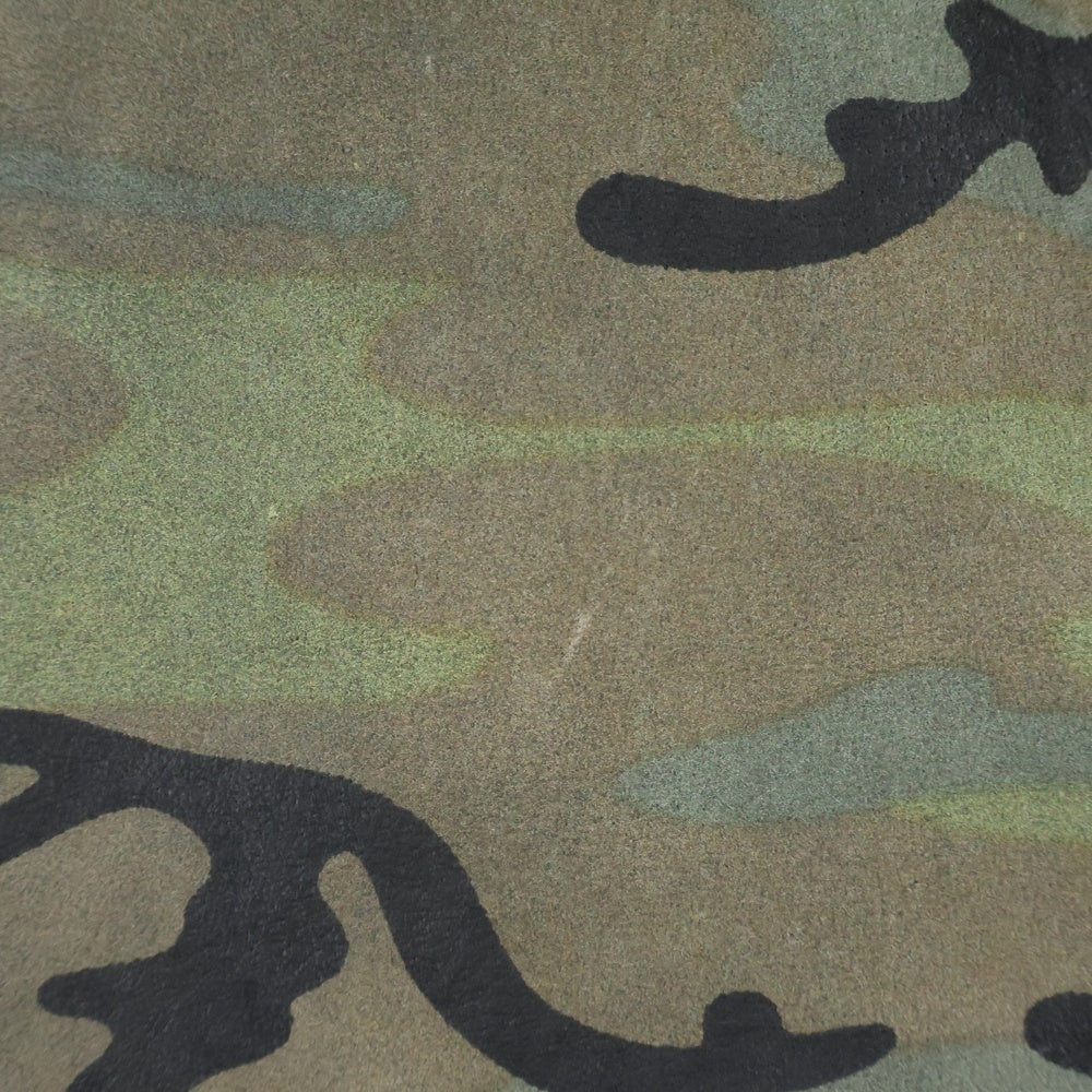 ISAMU KATAYAMA BACKLASH(イサムカタヤマバックラッシュ) PIG LEATHER ピッグレザー ミリタリーシャツジャケット カモ柄 グリーン