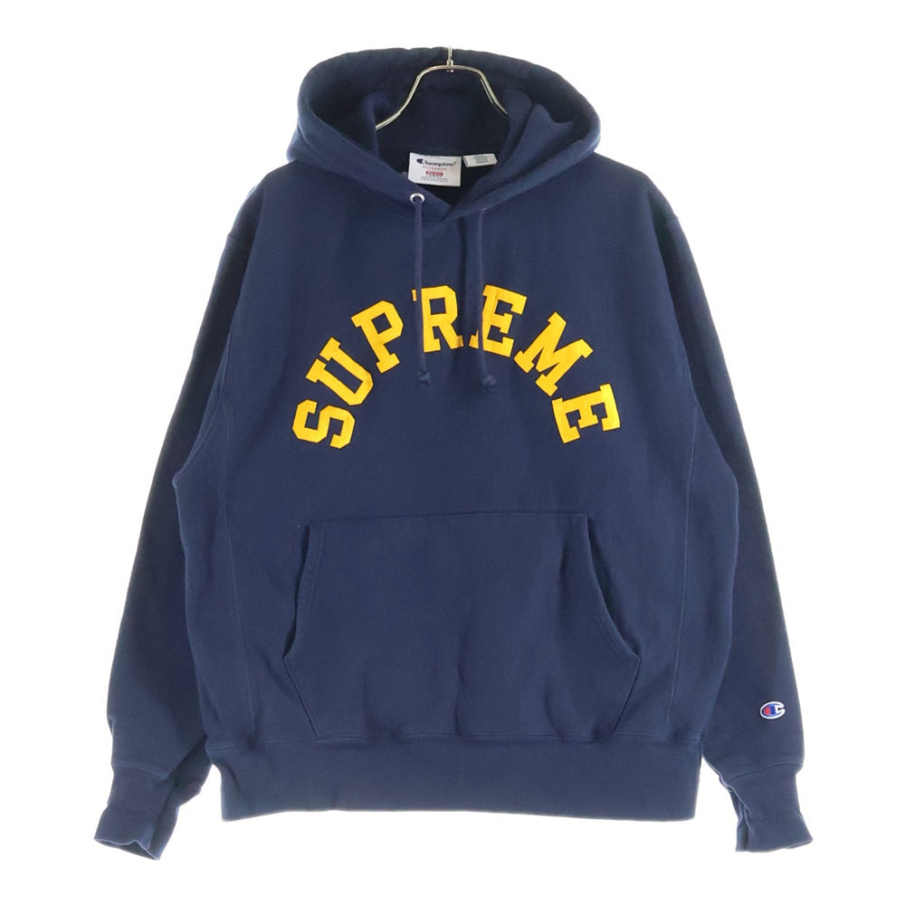 SUPREME(シュプリーム) 25SS ×Champion Hooded Sweatshirt チャンピオン スウェットパーカー ネイビー