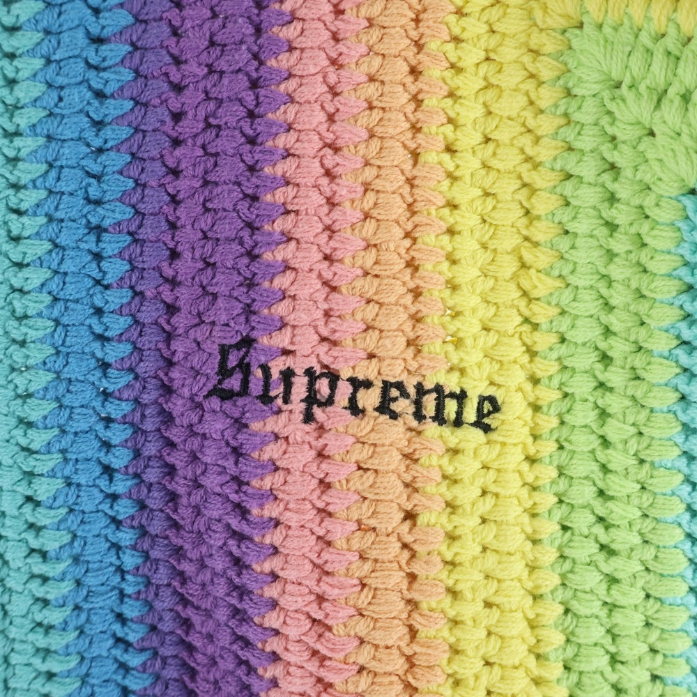 SUPREME(シュプリーム) 22SS Hand Crocheted Sweater ニット クルーネックセーター マルチ