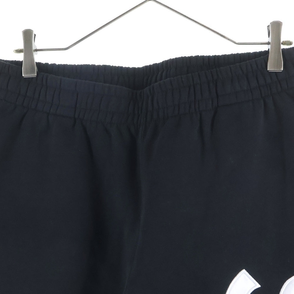 SUPREME(シュプリーム) 24AW Satin Applique Sweatpants サテンロゴスウェットパンツ ブラック