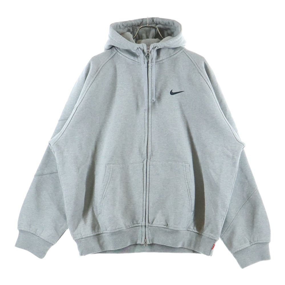 SUPREME(シュプリーム) 25SS ×NIKE Zip Up Hooded Sweatshirt ナイキ ジップアップ スウェットパーカー グレー