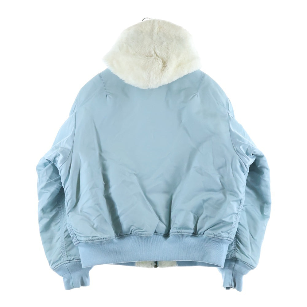 SUPREME(シュプリーム) 22AW Faux Fur Reversible MA-1 リバーシブル フード付きブルゾン ジャケット ブルー