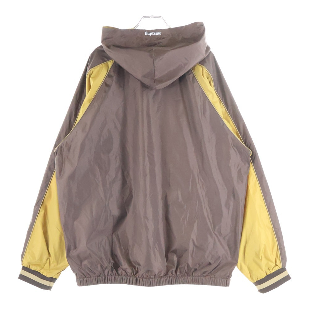 SUPREME(シュプリーム) 23AW Hooded Warm Up Pullover プルオーバー ウォームアップパーカー ブラウン
