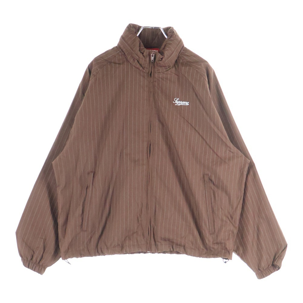 SUPREME(シュプリーム) 24AW Reflective Pinstripe Track Jacket リフレクティブ ピンストライプ トラックトラックジャケット ブラウン