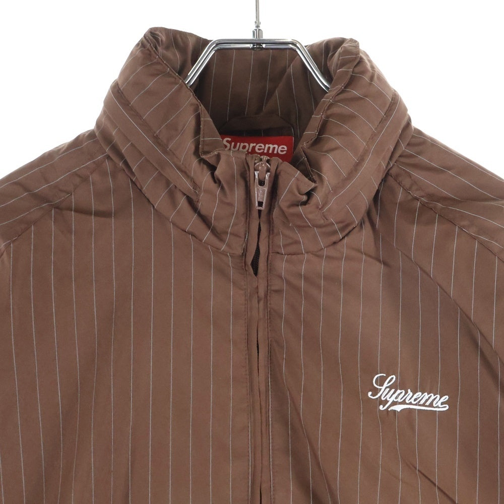 SUPREME(シュプリーム) 24AW Reflective Pinstripe Track Jacket リフレクティブ ピンストライプ トラックトラックジャケット ブラウン