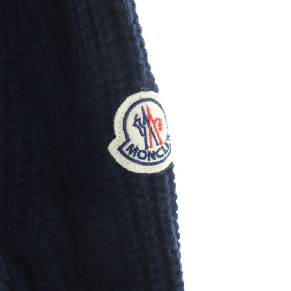 MONCLER(モンクレール) 20AW CARDIGAN TRICOT ニット切り替えダウンジャケット ネイビー F20939B51800
