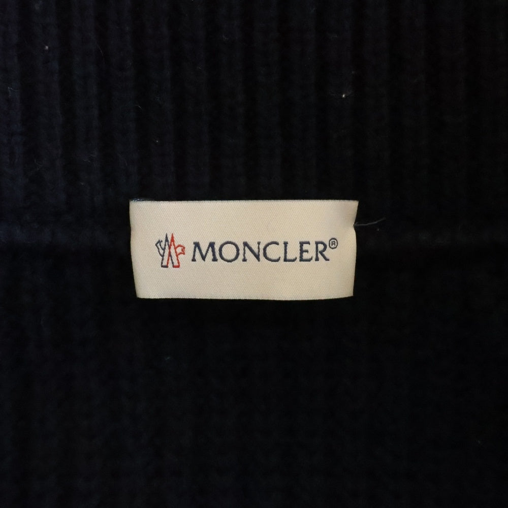 MONCLER(モンクレール) 20AW CARDIGAN TRICOT ニット切り替えダウンジャケット ネイビー F20939B51800