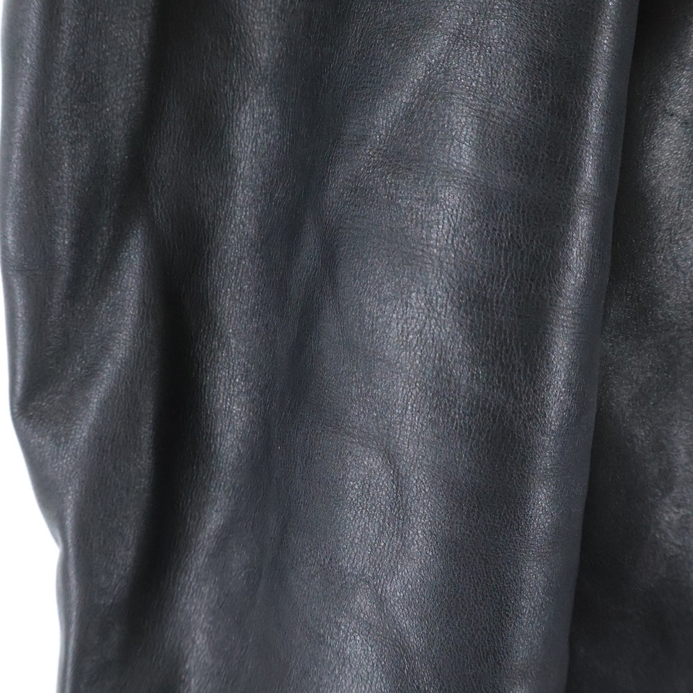 LAD MUSICIAN(ラッドミュージシャン) ホースレザー シングルライダースレザージャケット ブラック