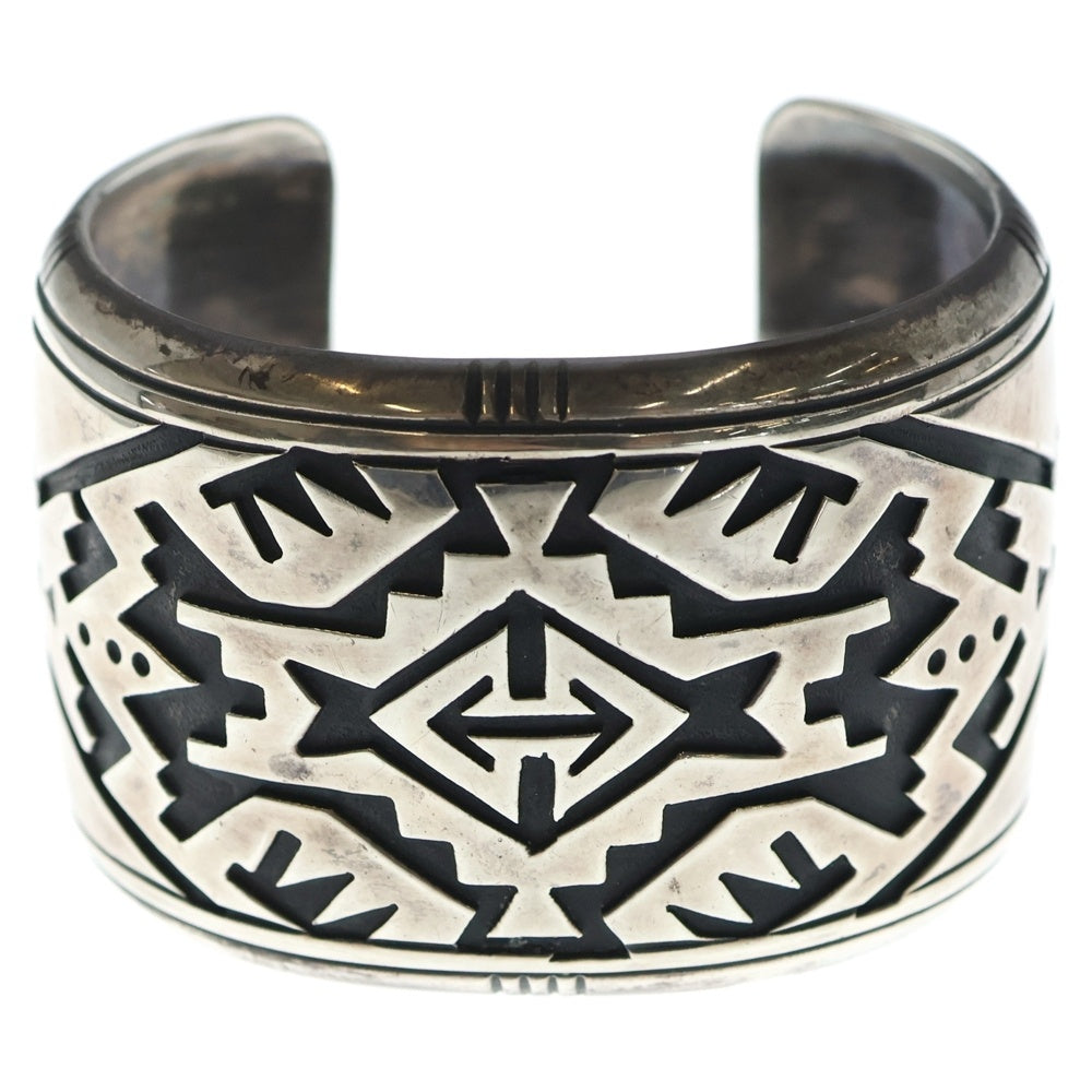 INDIAN JEWELRY(インディアンジュエリー) THOMAS SINGER NAVAJO SILVER CUFF BRACELET ナバホ トーマス シンガー カフ ブレスレット シルバー