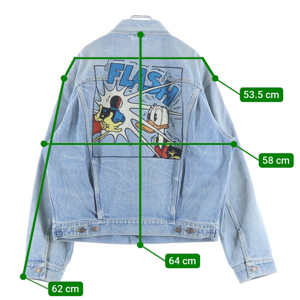 GUCCI(グッチ) 21SS×Disney Donald Duck Embroidered Lapel Denim Jacket ディズニー ドナルドダックエンブロイデッドラペルデニムジャケット キャラ刺繍 594850 XDBK0