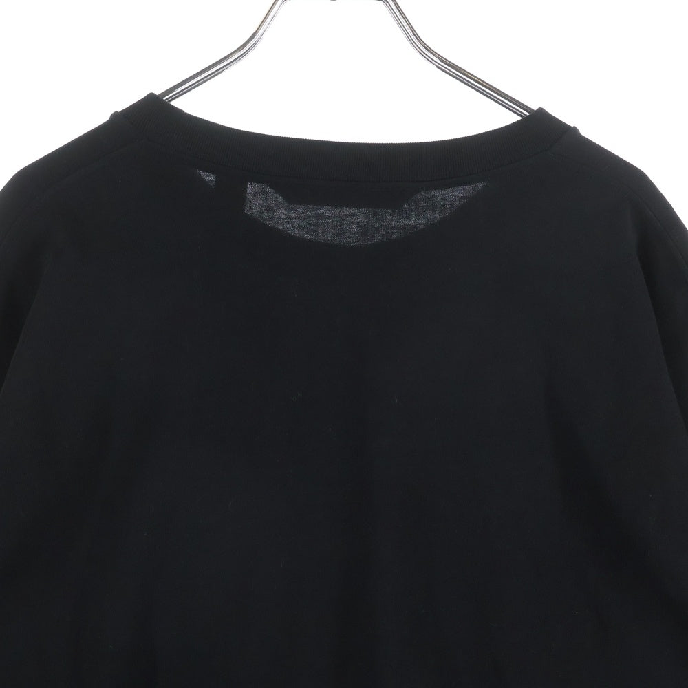 MONCLER GENIUS(モンクレール ジーニアス) 21SS ロゴパッチ付き フロントプリント 長袖Tシャツ ブラック G10928D70710