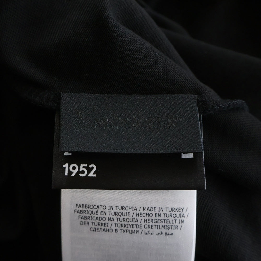 MONCLER GENIUS(モンクレール ジーニアス) 21SS ロゴパッチ付き フロントプリント 長袖Tシャツ ブラック G10928D70710