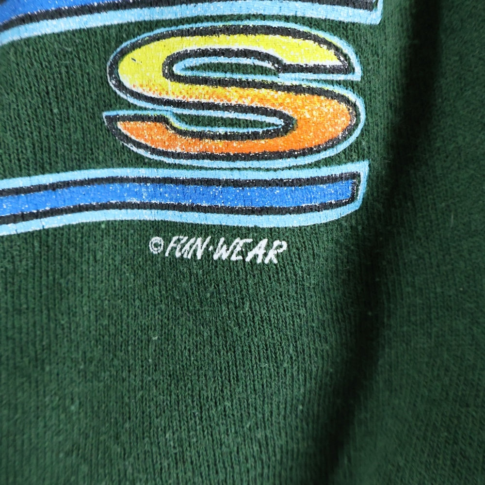 HARLEY DAVIDSON(ハーレーダビッドソン) 90S USA製 フロント グラフィックプリント スウェット トレーナー グリーン