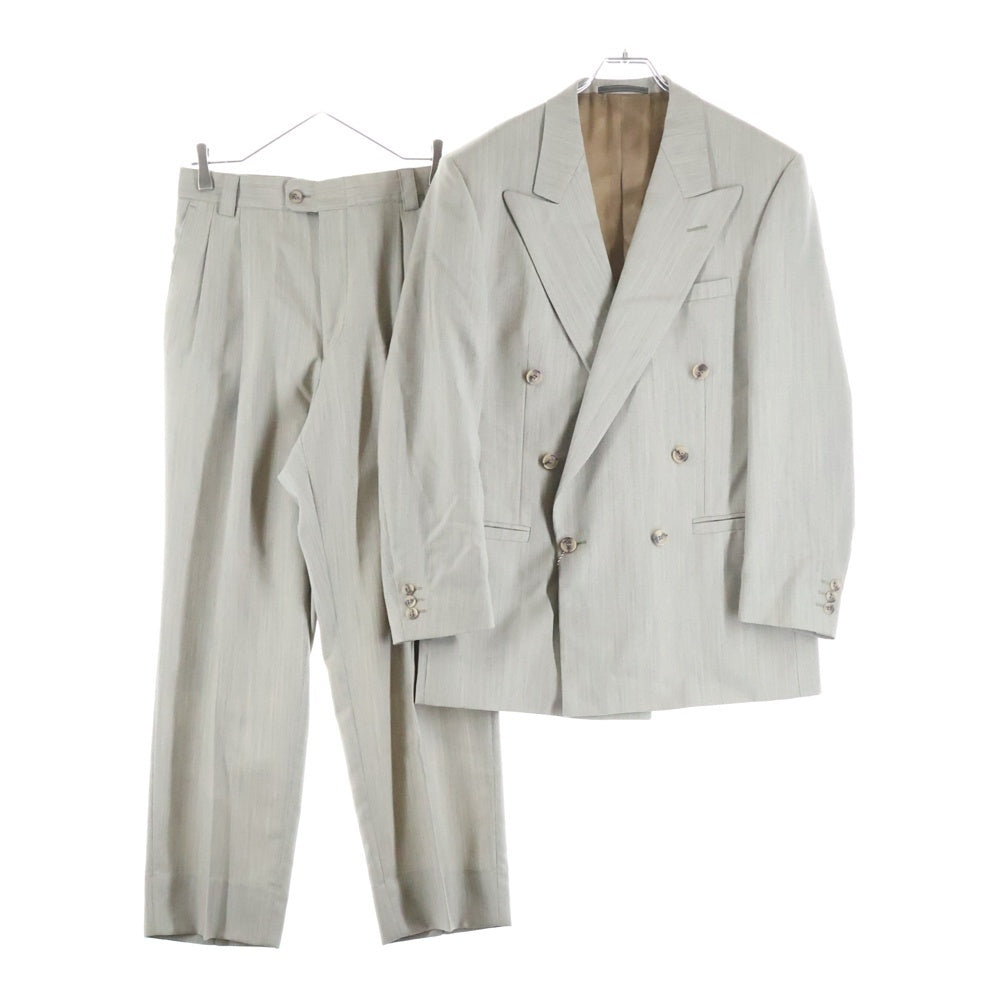 NO BRAND(ノーブランド) VERSACE CLASSIC ヴェルサーチクラシックブイツー 6B Double Breasted Suits Setup ダブルブレストスーツセットアップ グレー