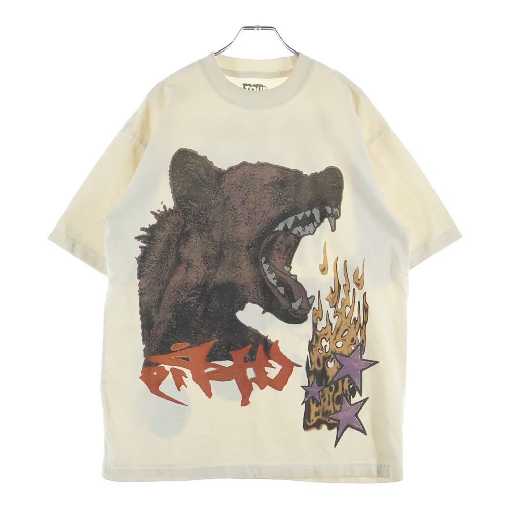 NO BRAND(ノーブランド) CIRCUS MAXIMUS 2025 トラヴィススコット ライブツアーTシャツ ベアプリント ブラウン