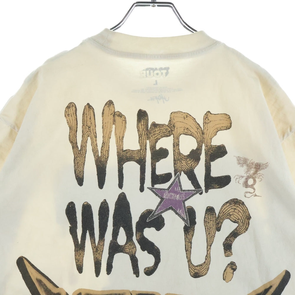 NO BRAND(ノーブランド) CIRCUS MAXIMUS 2025 トラヴィススコット ライブツアーTシャツ ベアプリント ブラウン