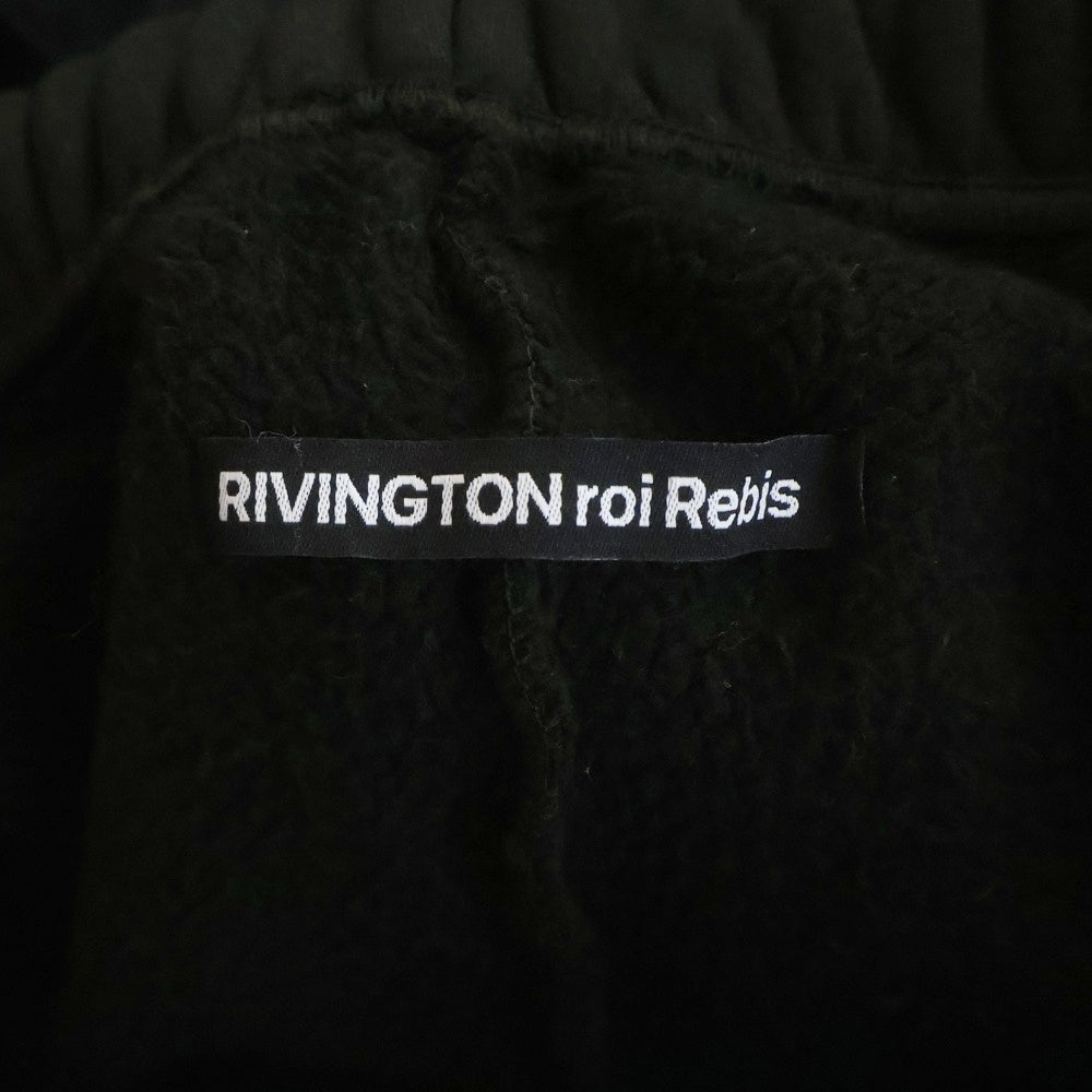 RIVINGTON roi Rebis(リヴィントンロイレビス ) Father Agency Fara-C jeans ダブルウエスト スウェット デニム レイヤードパンツ ブラック/グレー