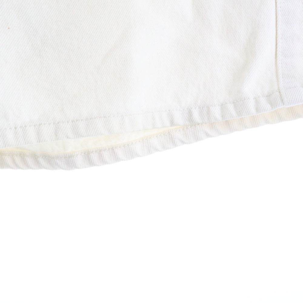 SUPREME(シュプリーム) 24SS Baggy Denim Short バギーデニムショート ロゴ刺繍デニムハーフパンツ ホワイト