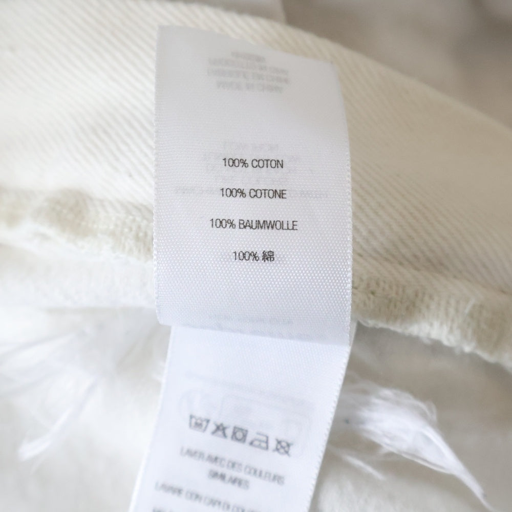 SUPREME(シュプリーム) 24SS Baggy Denim Short バギーデニムショート ロゴ刺繍デニムハーフパンツ ホワイト