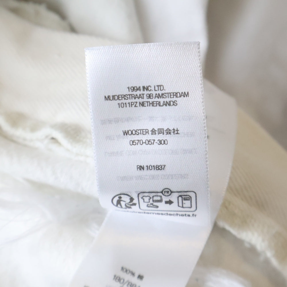 SUPREME(シュプリーム) 24SS Baggy Denim Short バギーデニムショート ロゴ刺繍デニムハーフパンツ ホワイト