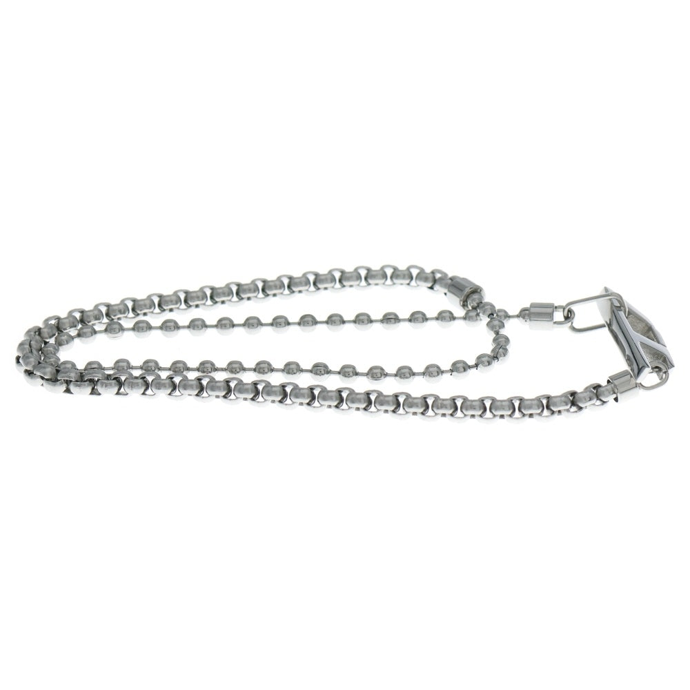 DIESEL(ディーゼル) Dロゴデザイン チェーン ブレスレット DX1473040 シルバー レディース