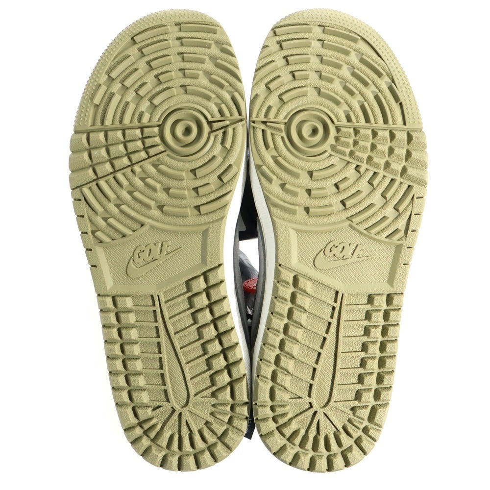 NIKE(ナイキ) ×TRAVIS SCOTT AIR JORDAN 1 LOW GOLF NRG NEUTRAL OLIVE トラヴィススコット エアジョーダン1 ゴルフ ローカットスニーカー US9/27cm FZ3124-200