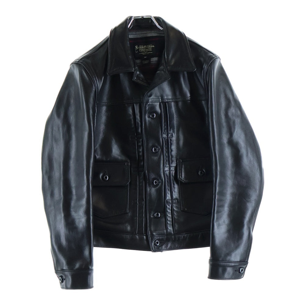 SCHOTT(ショット) P620H HORSEHIDE MECHANICS JKT ホースハイドレザー メカニックジャケット ブラック