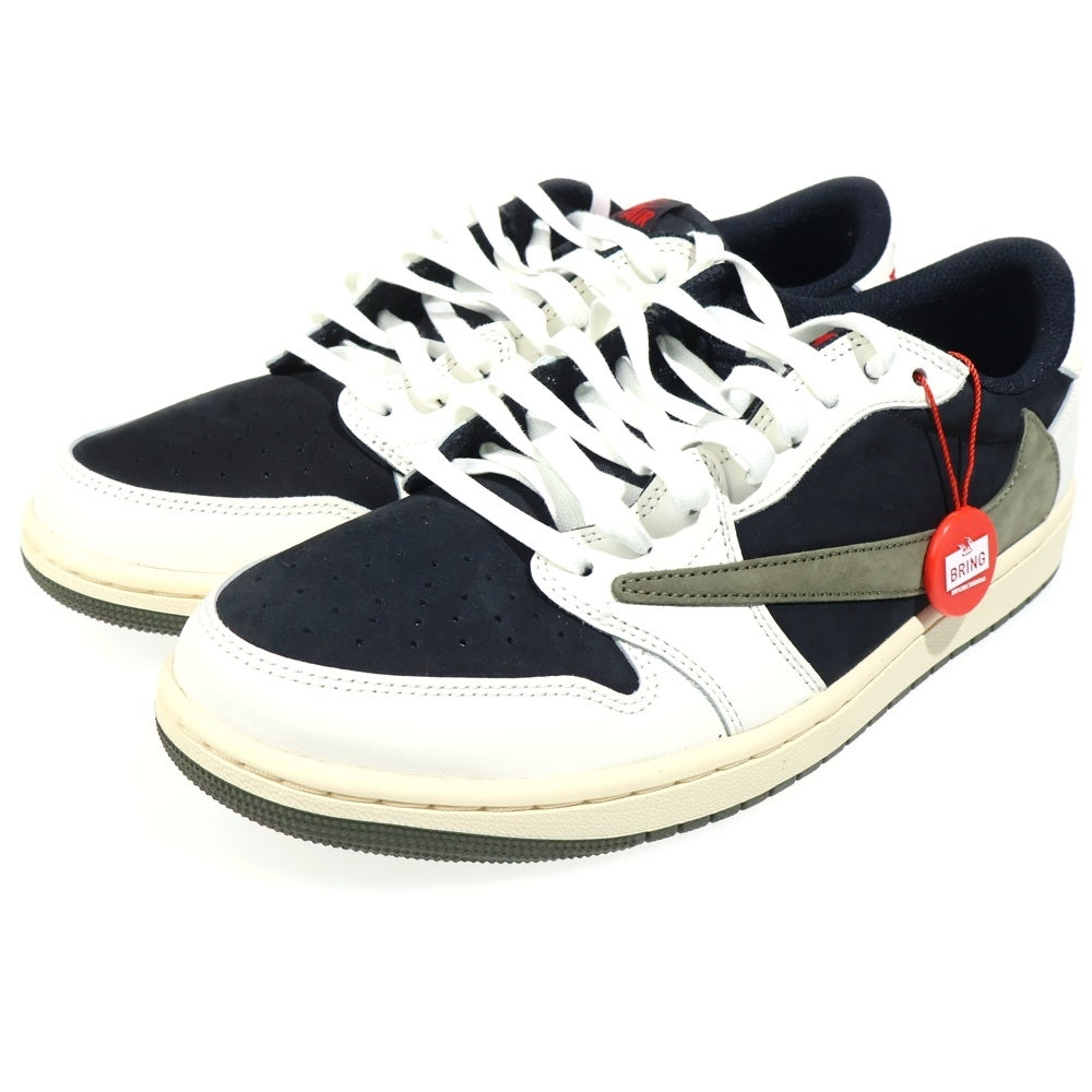 NIKE(ナイキ) ×TRAVIS SCOTT WMNS AIR JORDAN 1 LOW OG Medium Olive DZ4137-106 ×トラヴィススコット ウィメンズ エアジョーダン1 ローカットスニーカー US11.5/28.5cm レディース