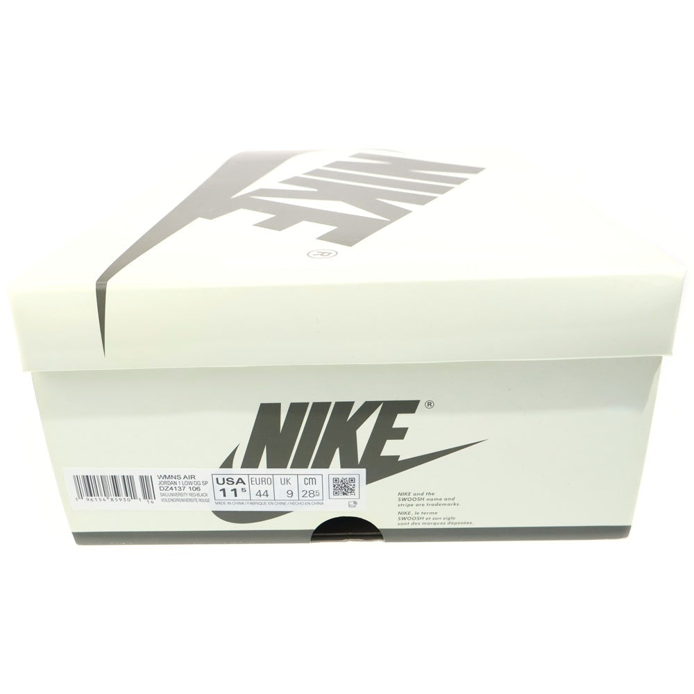 NIKE(ナイキ) ×TRAVIS SCOTT WMNS AIR JORDAN 1 LOW OG Medium Olive DZ4137-106 ×トラヴィススコット ウィメンズ エアジョーダン1 ローカットスニーカー US11.5/28.5cm レディース