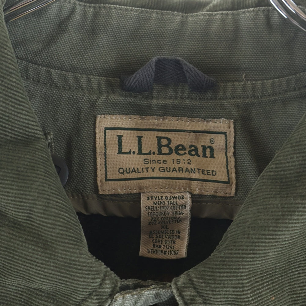 L.L.Bean(エルエルビーン) ライナー付き ダック ハンティングジャケット カーキ OJW02