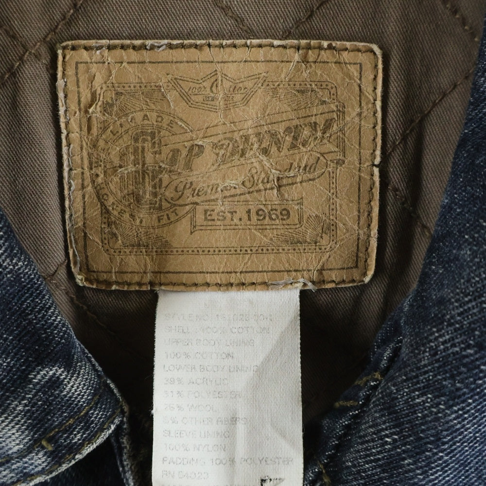 VINTAGE(ヴィンテージ) 90S OLD GAP DENIM オールド ギャップデニム フロントマルチポケット ブランケット ライナー デニム ジャケット インディゴ
