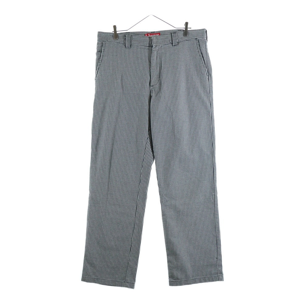SUPREME(シュプリーム) 25SS Work Pant White Houndstooth 千鳥格子 ワーク パンツ ブラック/ホワイト