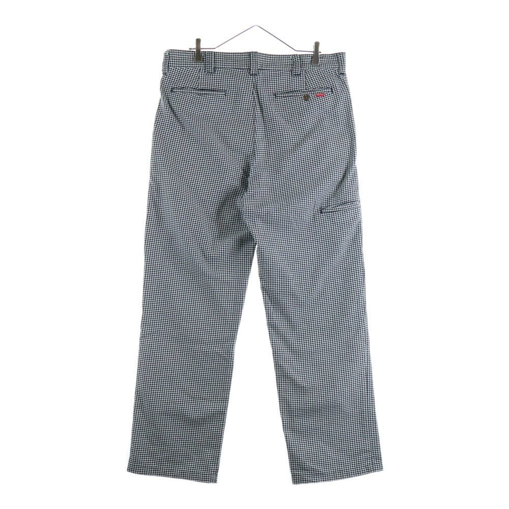 SUPREME(シュプリーム) 25SS Work Pant White Houndstooth 千鳥格子 ワーク パンツ ブラック/ホワイト