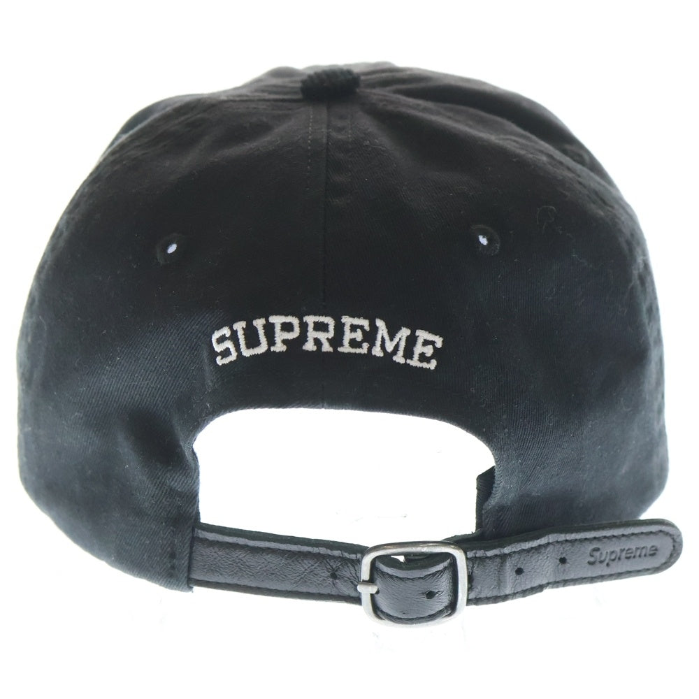 SUPREME(シュプリーム) 24SS 2-Tone S Logo 6-Panel 2トーン Sロゴ6パネル ロゴ刺繍キャップ 帽子 ブラック
