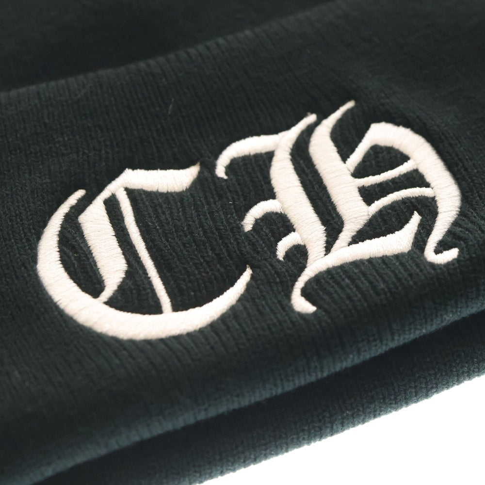 CHROME HEARTS(クロムハーツ) WOOL WATCH CAP ウールワッチキャップ CH刺繍 ビーニー ニットキャップ ブラック