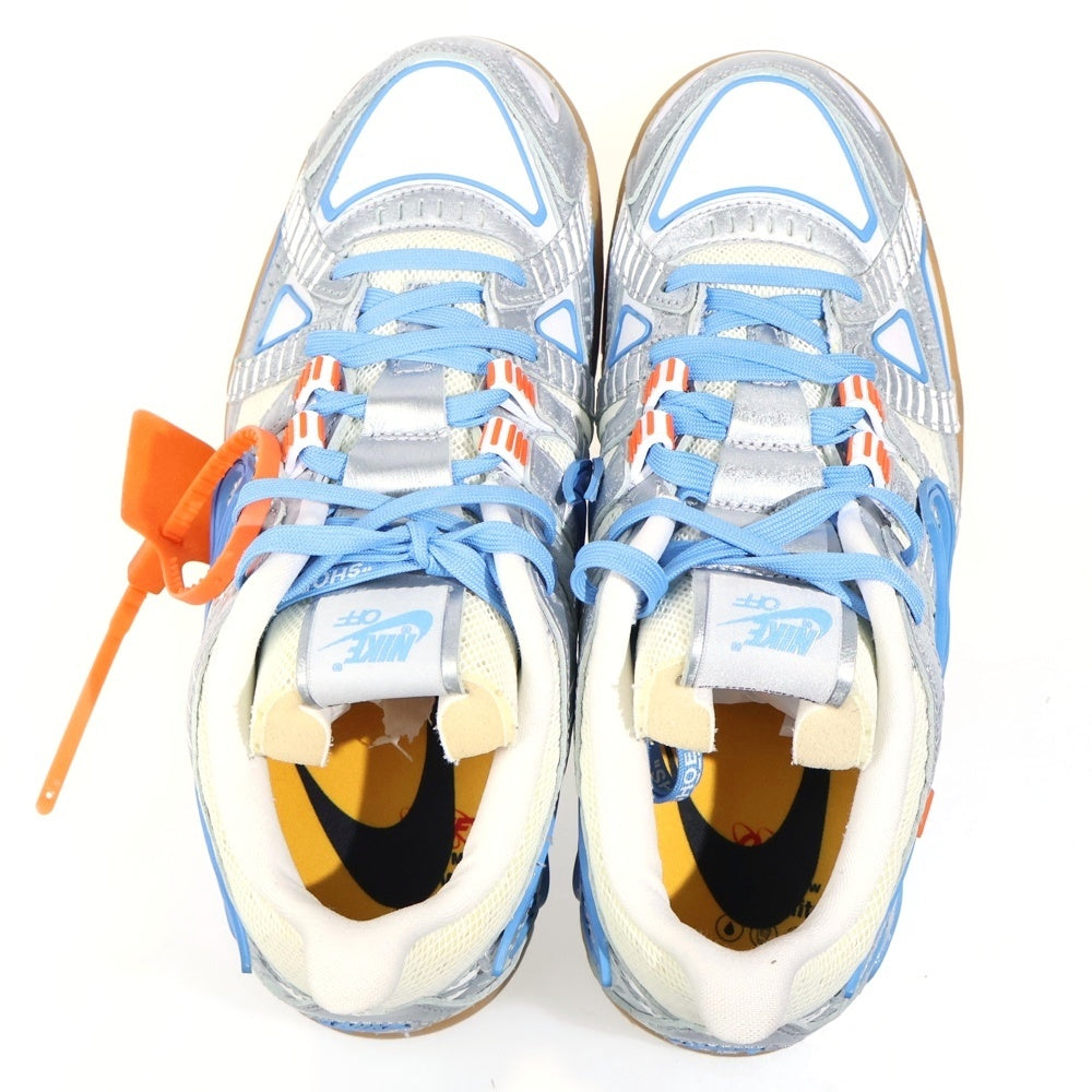 NIKE(ナイキ) ×OFF-WHITE AIR RUBBER DUNK オフホワイト エアラバーダンク ローカットスニーカー ホワイト/ブルー US9/27cm CU6015-100