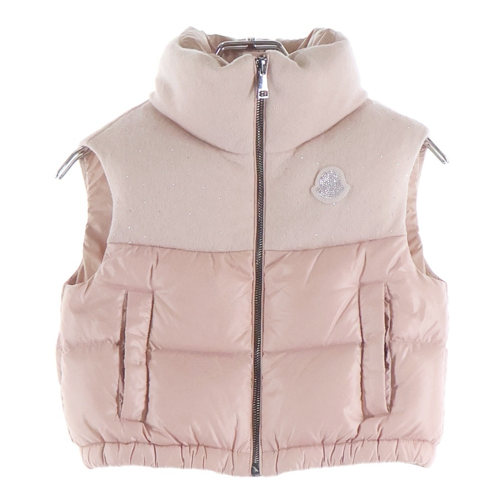 MONCLER(モンクレール) SUZAN GILET ラインストーン ダウンベスト ジレ ピンク キッズ I29541A00070 レディース